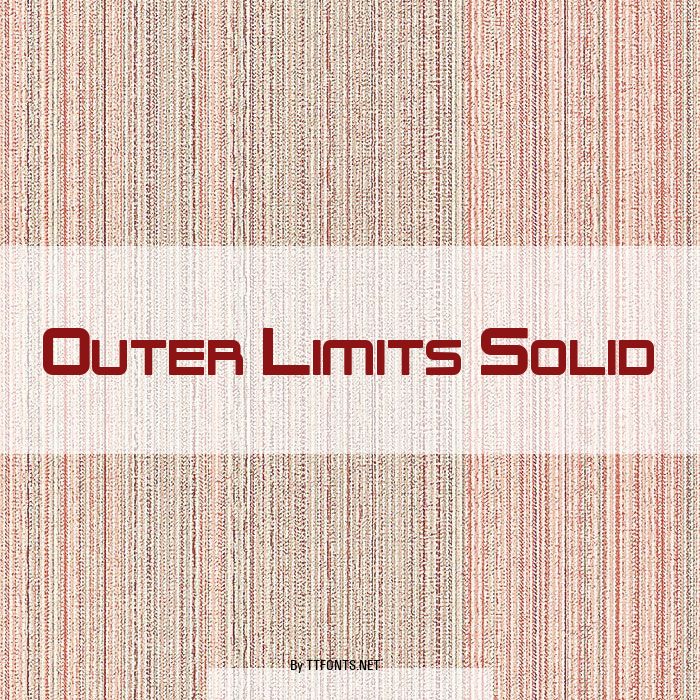 Outer Limits Solid example